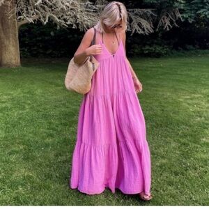 Zara Boho flowy maxi dress